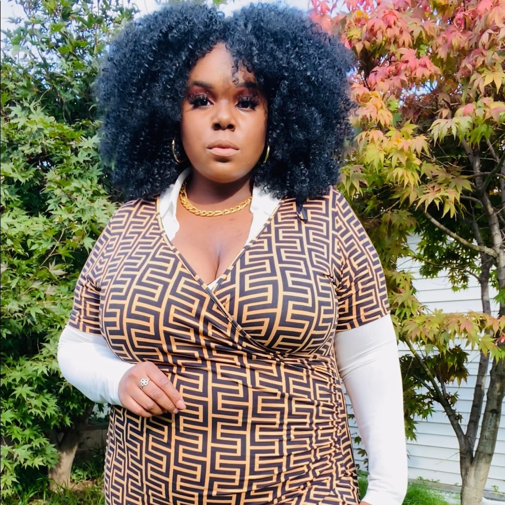 Fashion Nova (Fendi) Print Mini Dress